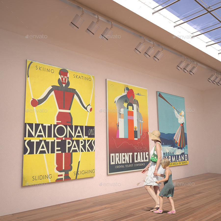 Art Exhibition MockUp Pack by PurpleVisions GraphicRiver